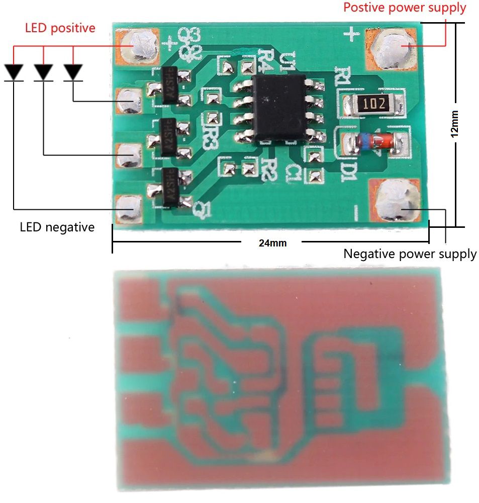 Efectos Fade in-out 3 Led 